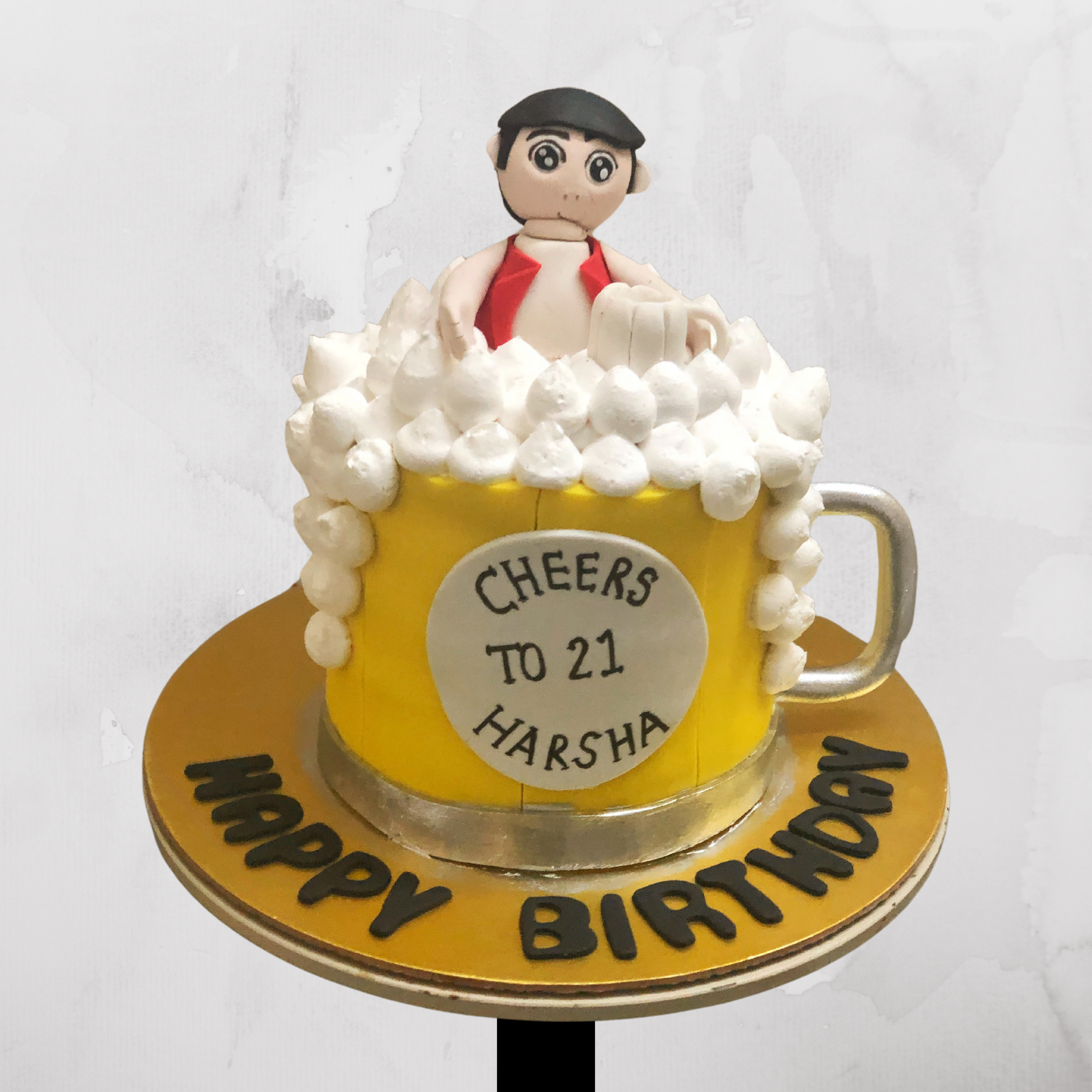 Cheers to 21 Beer Mug Cake